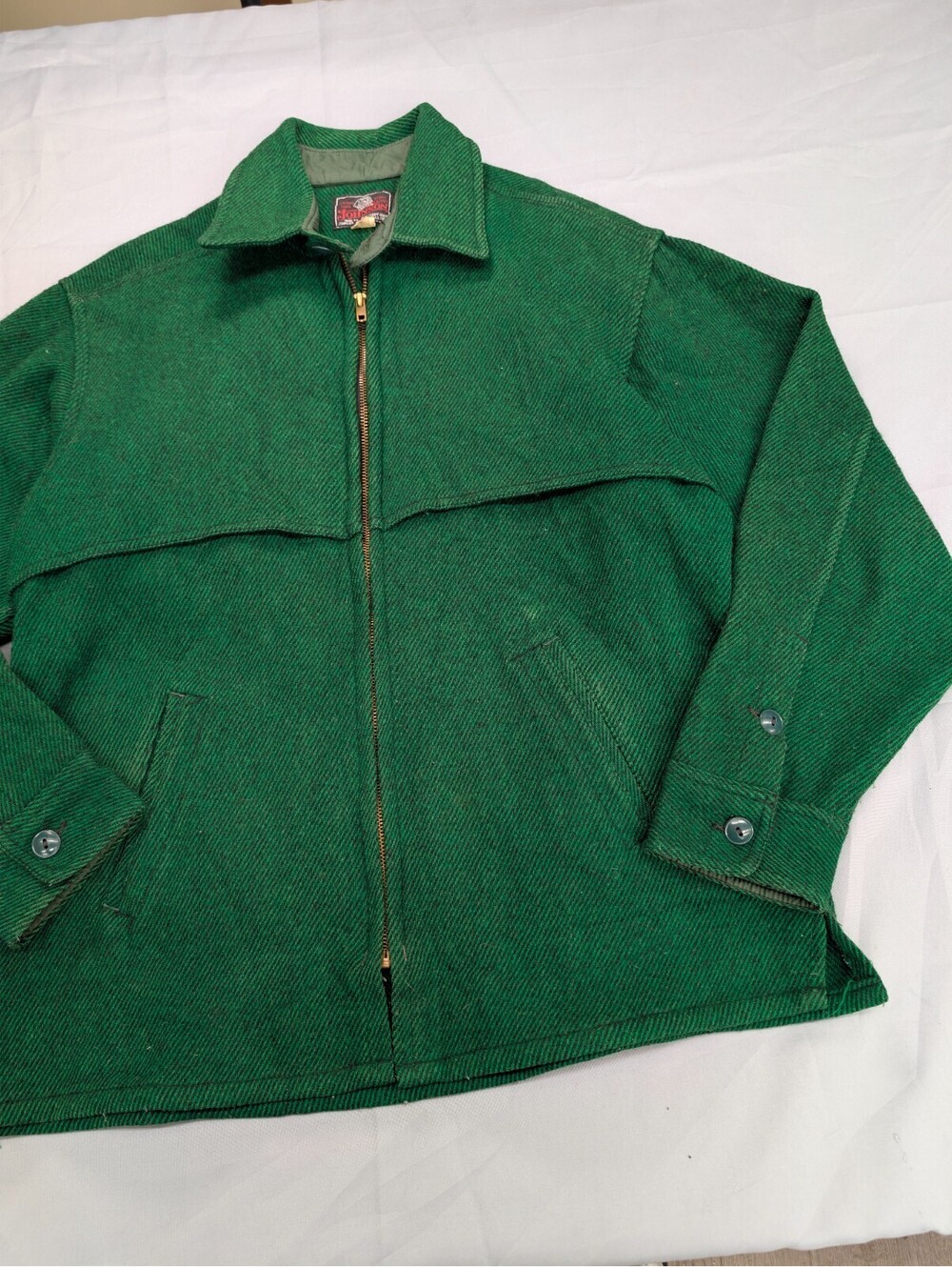 Vintage Johnson Woolen Mills Wool Hunting Jacket Size 17
